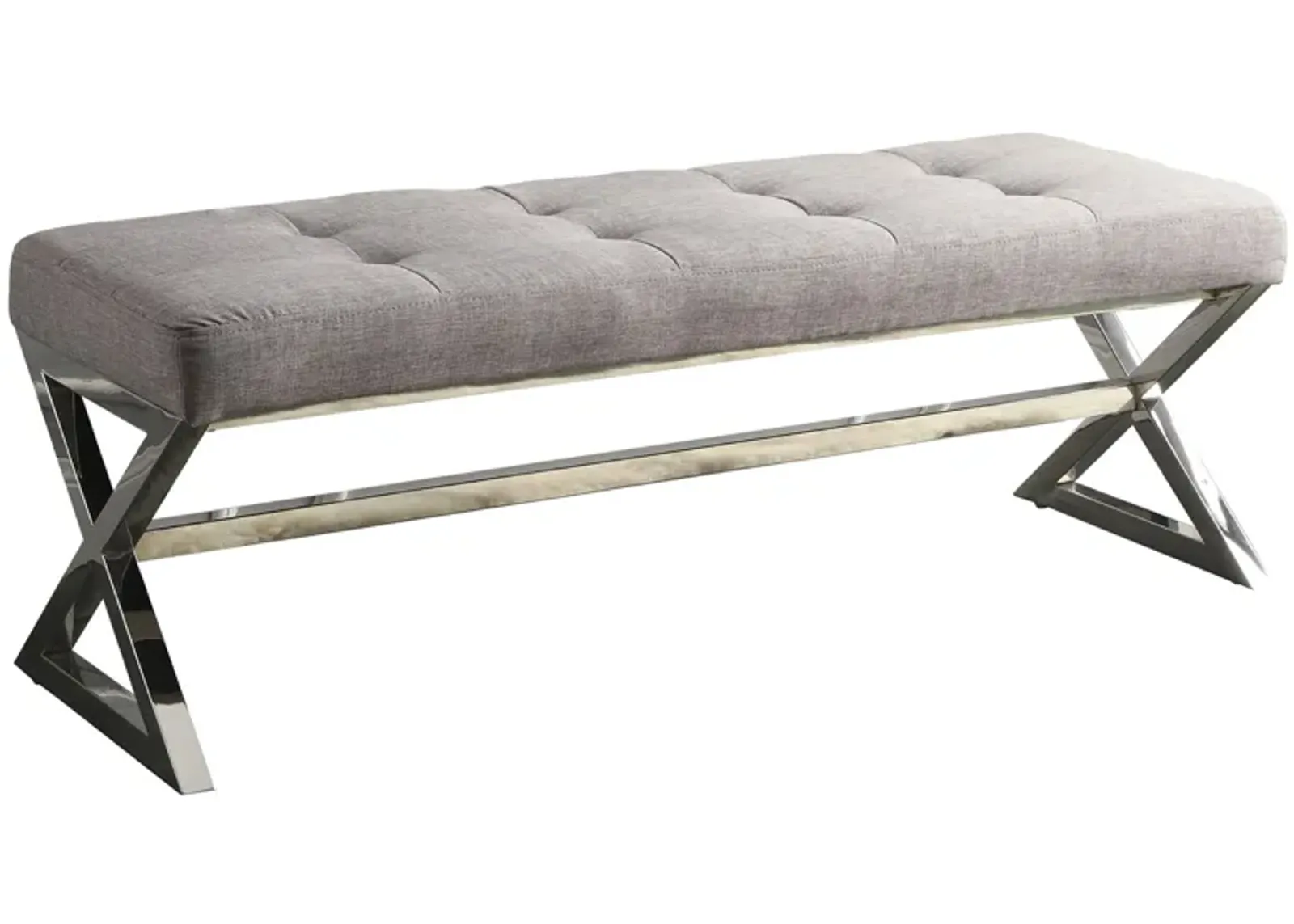 Hansen Bench in Light Gray by Homelegance