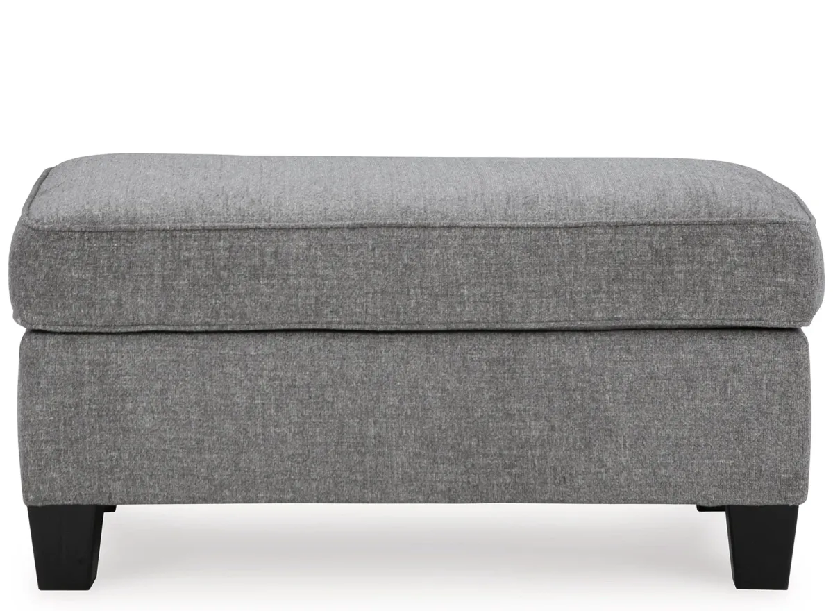 Mathonia Ottoman in Smoke by Ashley Furniture