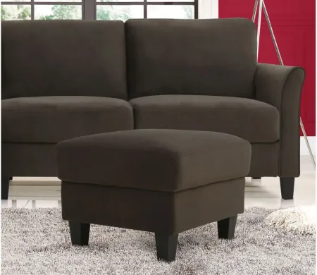 Warren Ottoman in Coffee by Lifestyle Solutions