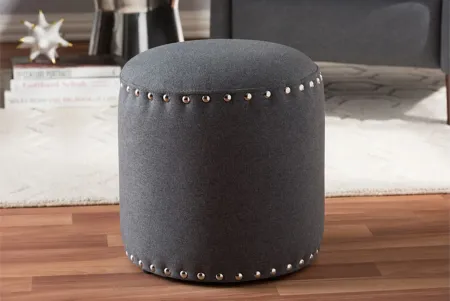 Rosine Ottoman in gray by Wholesale Interiors