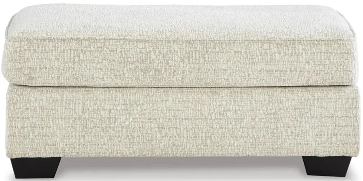 Valerano Ottoman in Parchment by Ashley Furniture