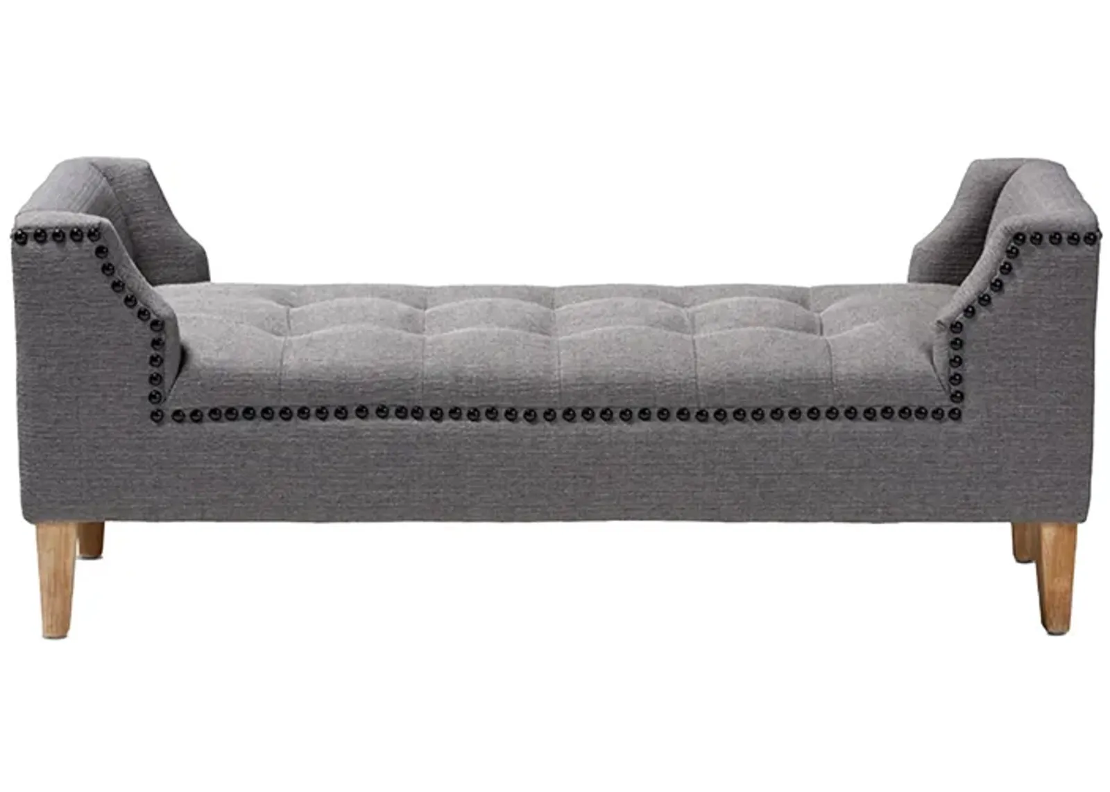 Perret Bench in Gray by Wholesale Interiors