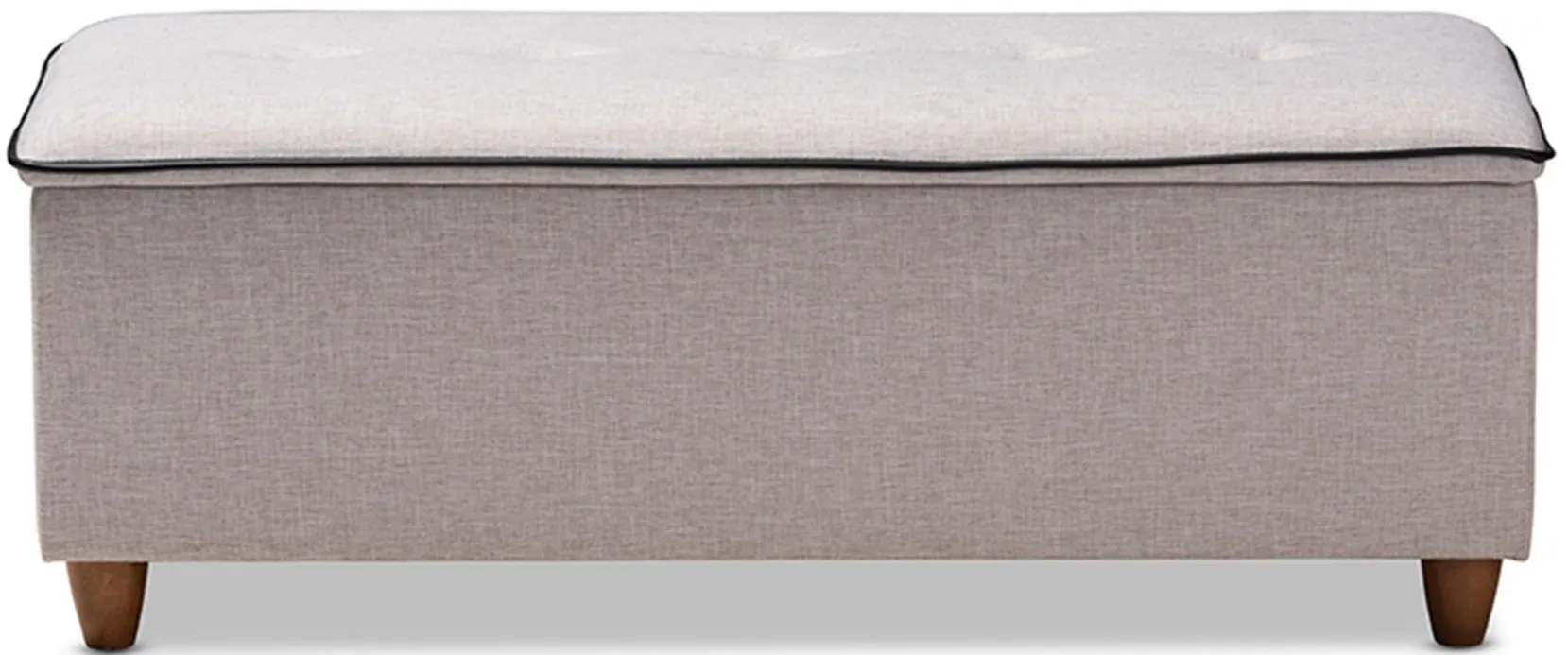 Marlisa Storage Ottoman Bench in Gray by Wholesale Interiors