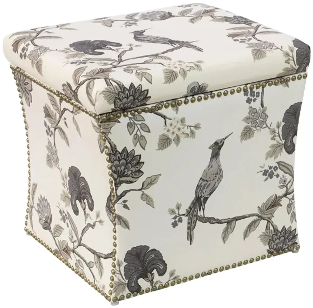 Satori Storage Ottoman in Shaana Ink by Skyline