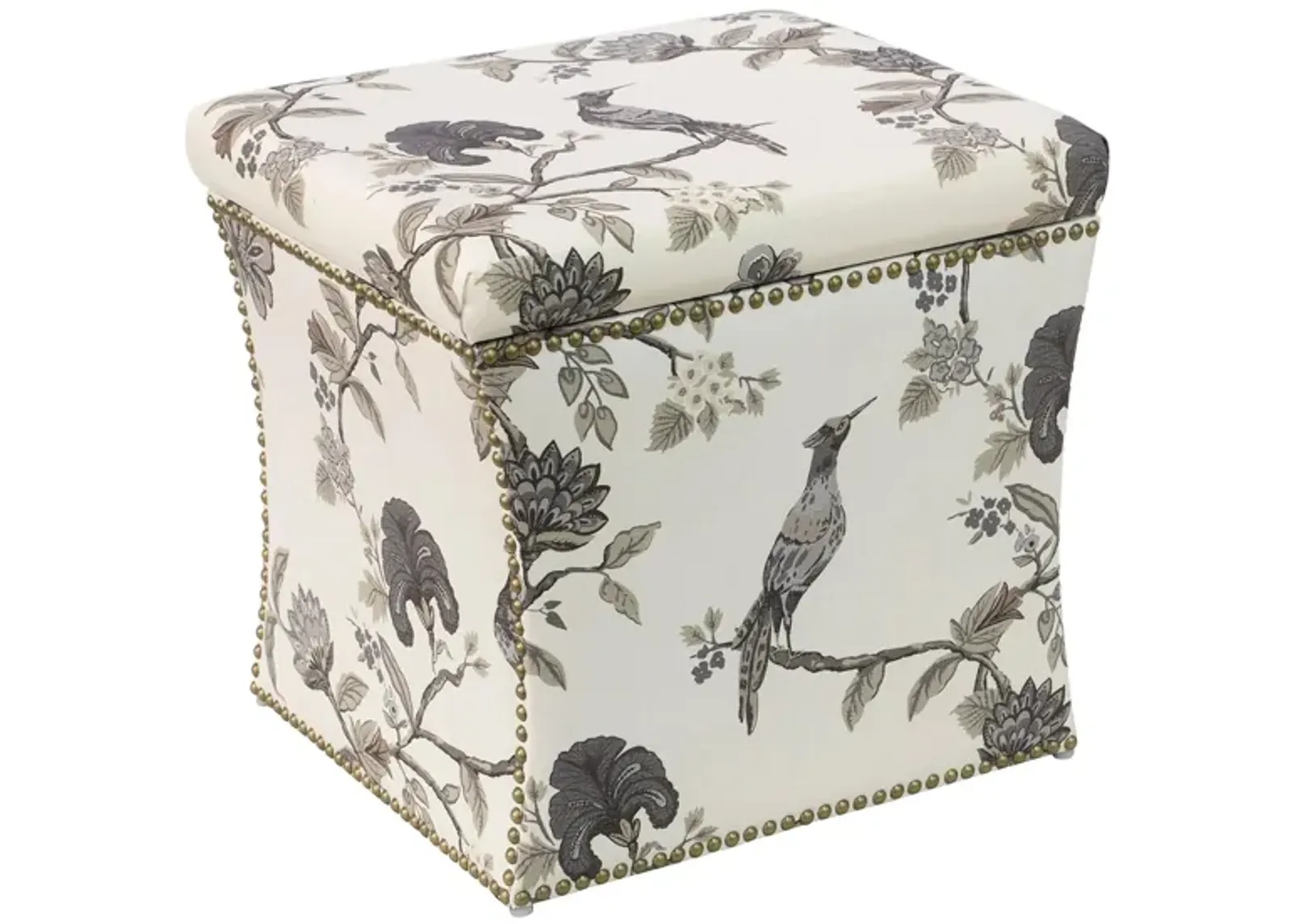 Satori Storage Ottoman in Shaana Ink by Skyline