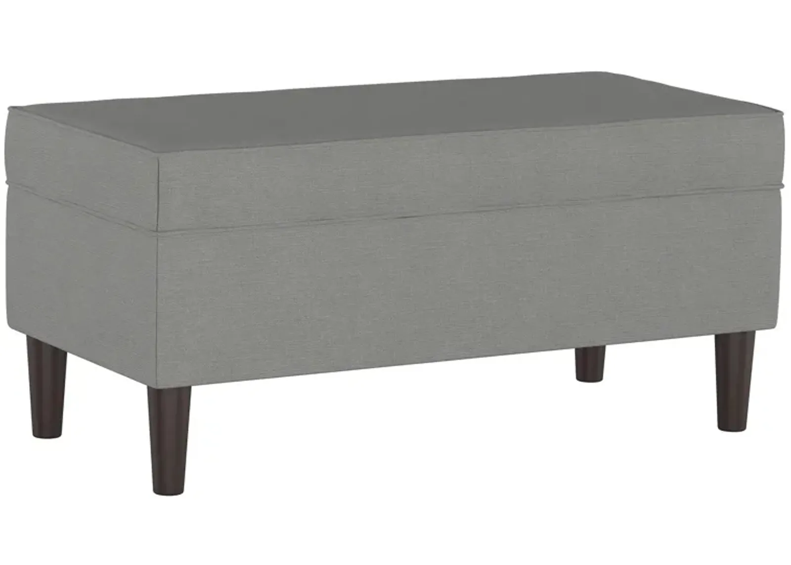 Verona Storage Bench in Linen Gray by Skyline