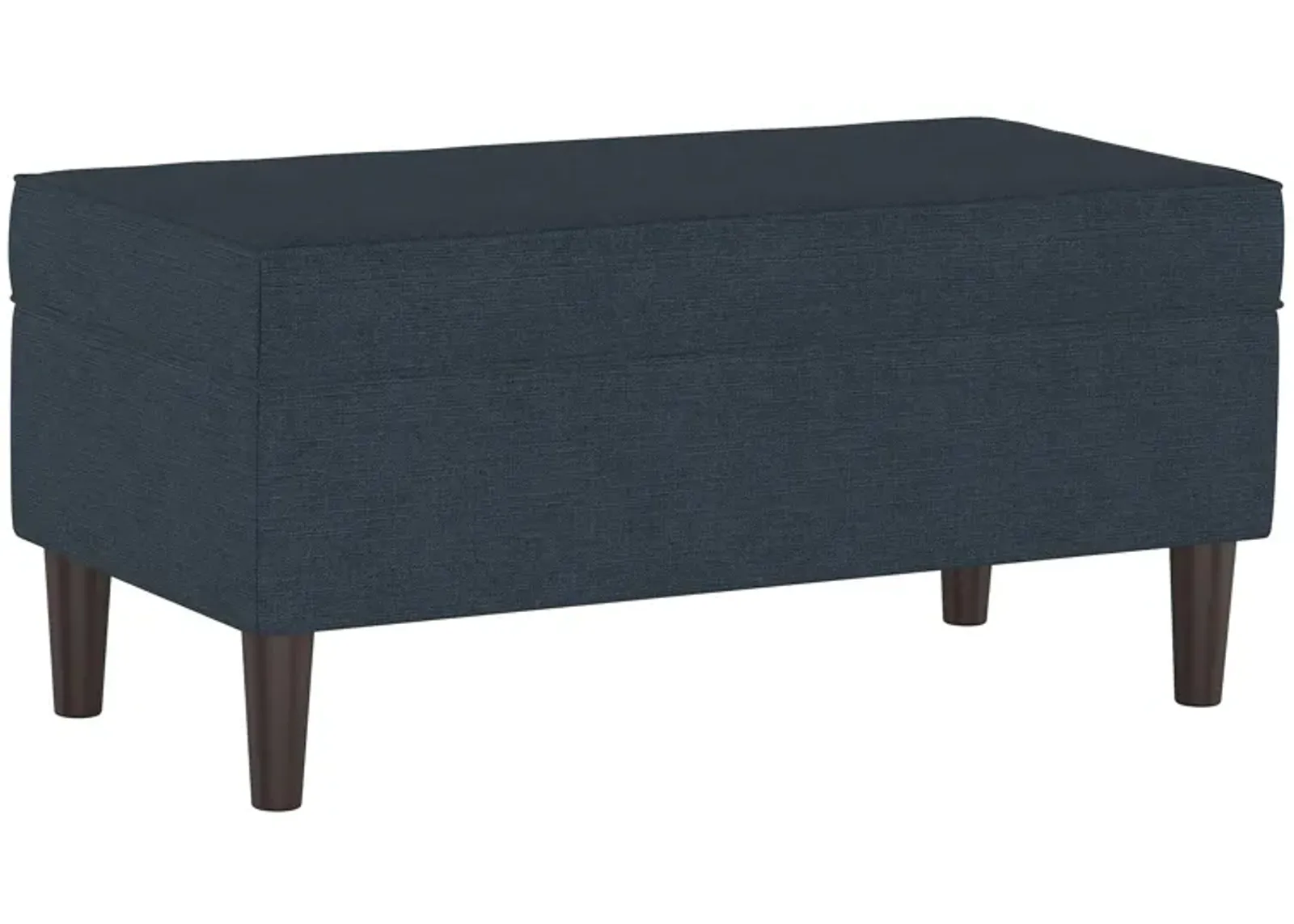 Verona Storage Bench in Linen Navy by Skyline