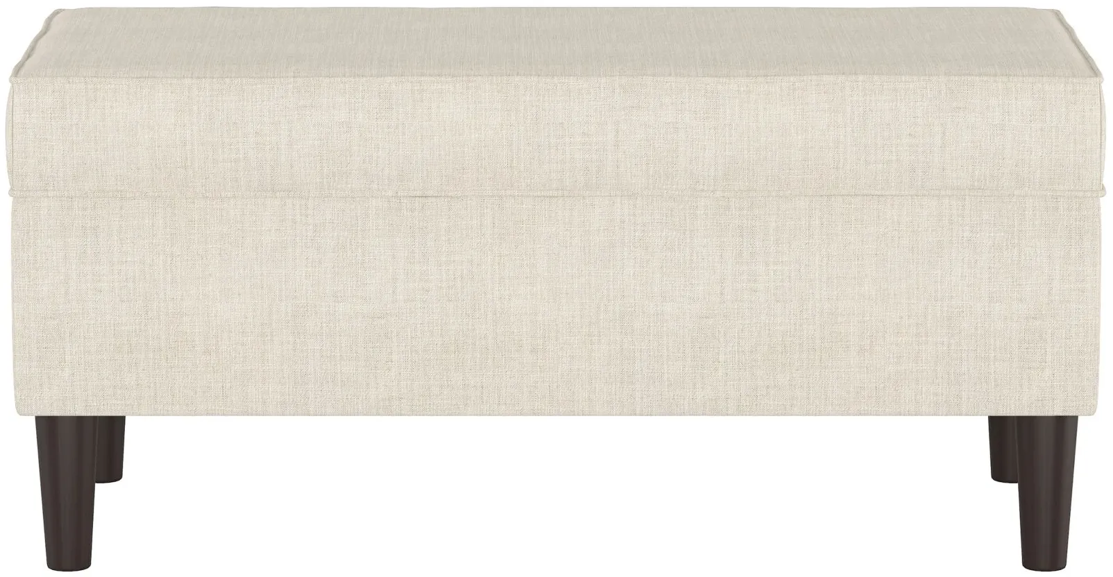 Verona Storage Bench in Linen Talc by Skyline