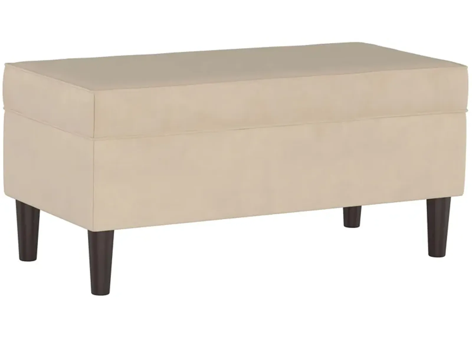 Verona Storage Bench in Velvet Pearl by Skyline