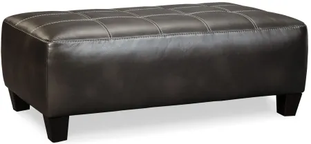 Nokomis Oversized Accent Ottoman in Charcoal by Ashley Furniture