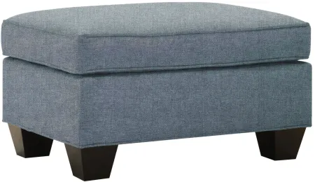 Briarwood Microfiber Ottoman in Elliot French Blue by H.M. Richards