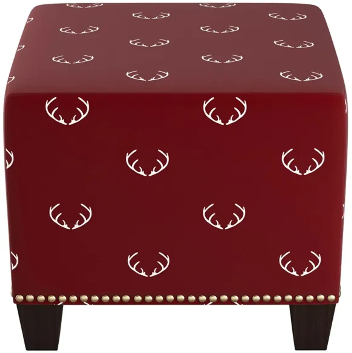 Merry Ottoman in Antler Maroon by Skyline