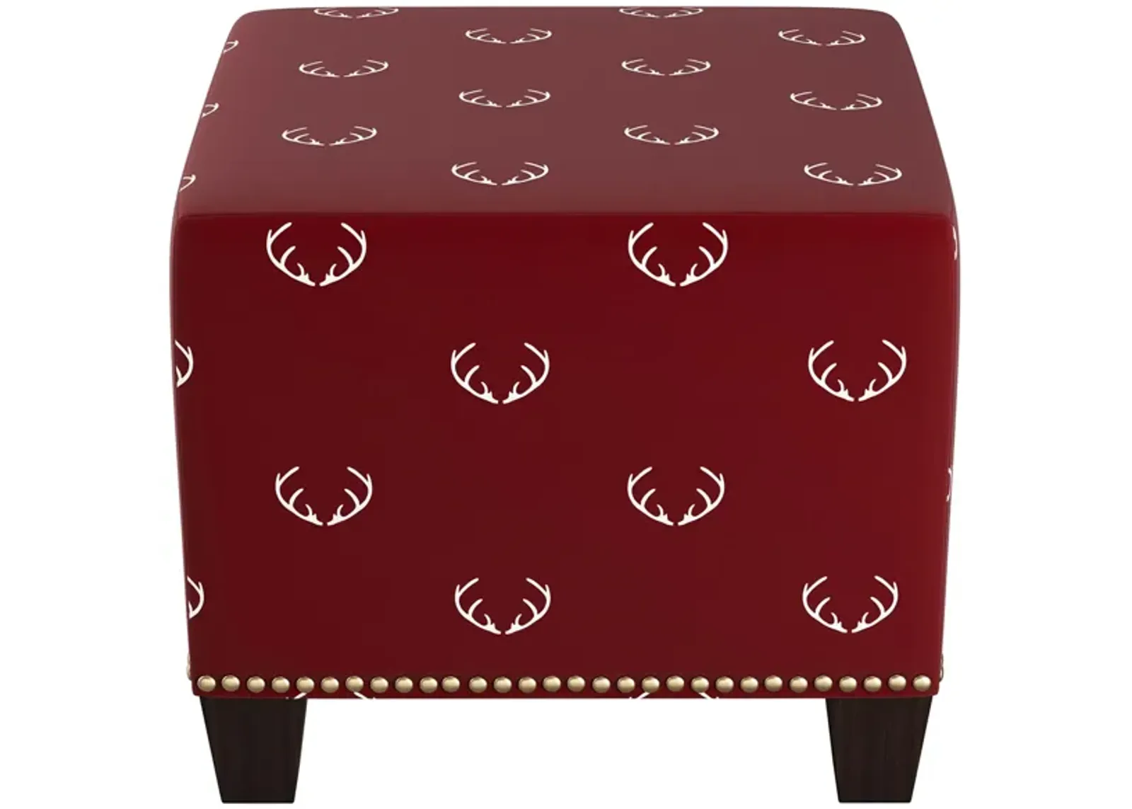 Merry Ottoman in Antler Maroon by Skyline