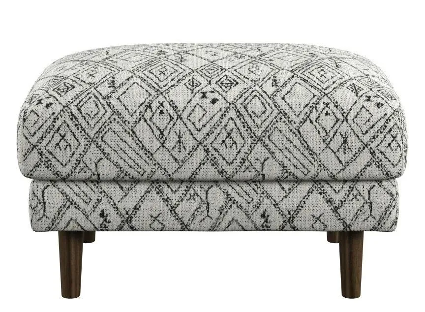 Juno Ottoman in petroglyph by Emerald Home Furnishings