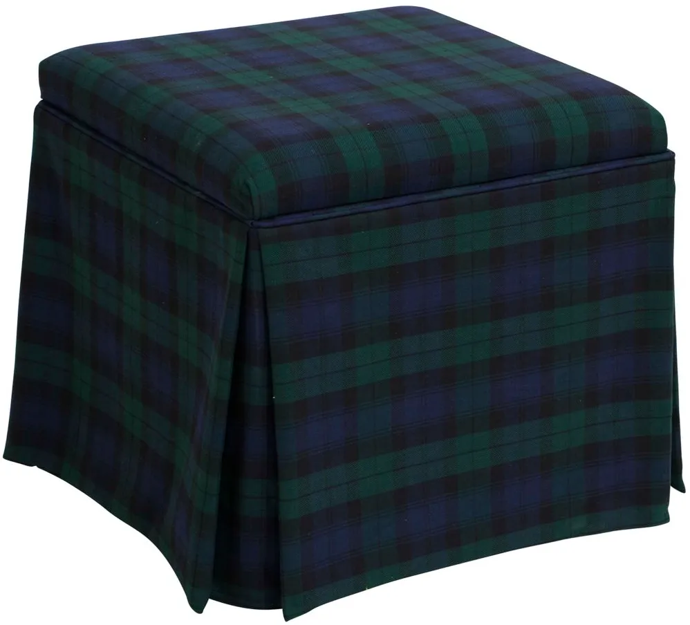 Merry Storage Ottoman in Blackwatch Blackwatch by Skyline