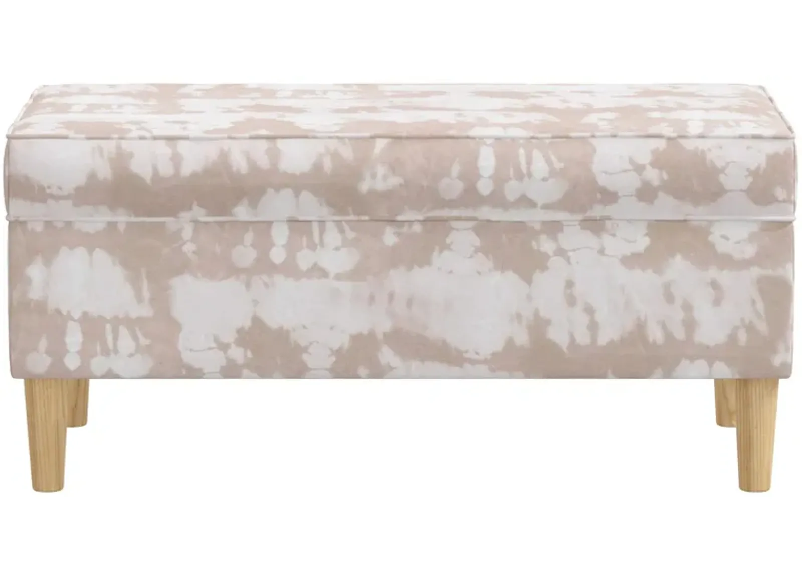 Ruthaford Storage Bench in Reverse Dye Blush by Skyline