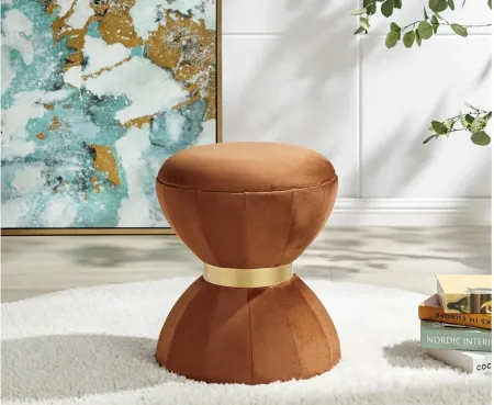 Shenelin Ottoman in Serene Terracotta by New Pacific Direct