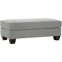 Briarwood Chair-and-a-Half Ottoman in Suede So Soft Platinum by H.M. Richards