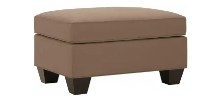 Briarwood Microfiber Ottoman in Suede So Soft Khaki by H.M. Richards