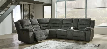 Nettington 3-pc. Power Reclining Sectional in Smoke by Ashley Furniture