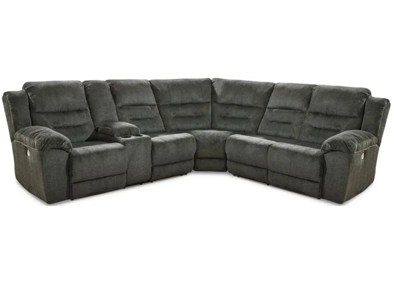 Nettington 3-pc. Power Reclining Sectional in Smoke by Ashley Furniture