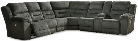 Nettington 4-pc. Power Reclining Sectional in Smoke by Ashley Furniture
