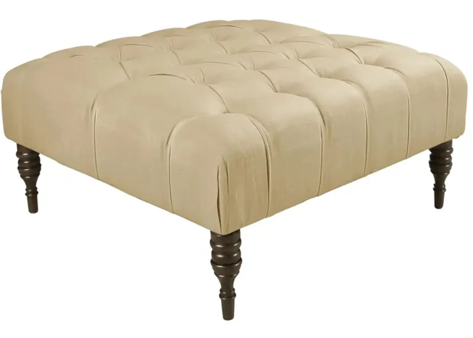 Putnam Cocktail Ottoman in Linen Sandstone by Skyline