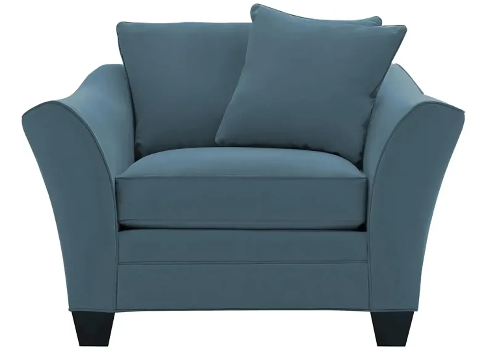 Briarwood Chair in Suede So Soft Lagoon by H.M. Richards