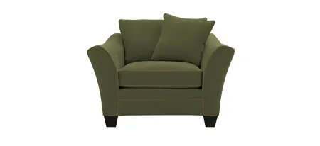 Briarwood Chair in Suede So Soft Pine/Khaki by H.M. Richards