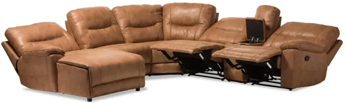 Mistral Modern 6-pc. Sectional with Recliners