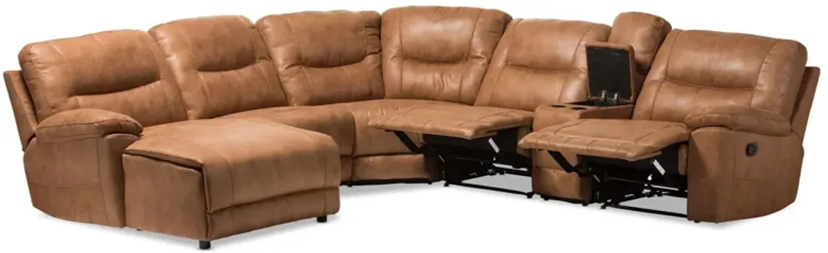 Mistral Modern 6-pc. Sectional with Recliners