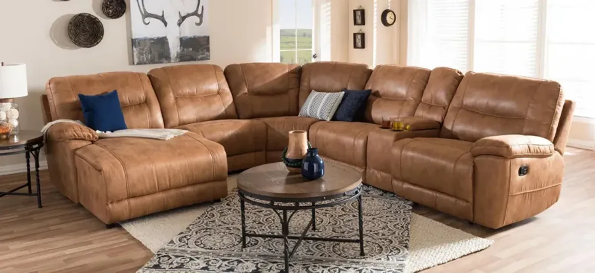 Mistral Modern 6-pc. Sectional with Recliners