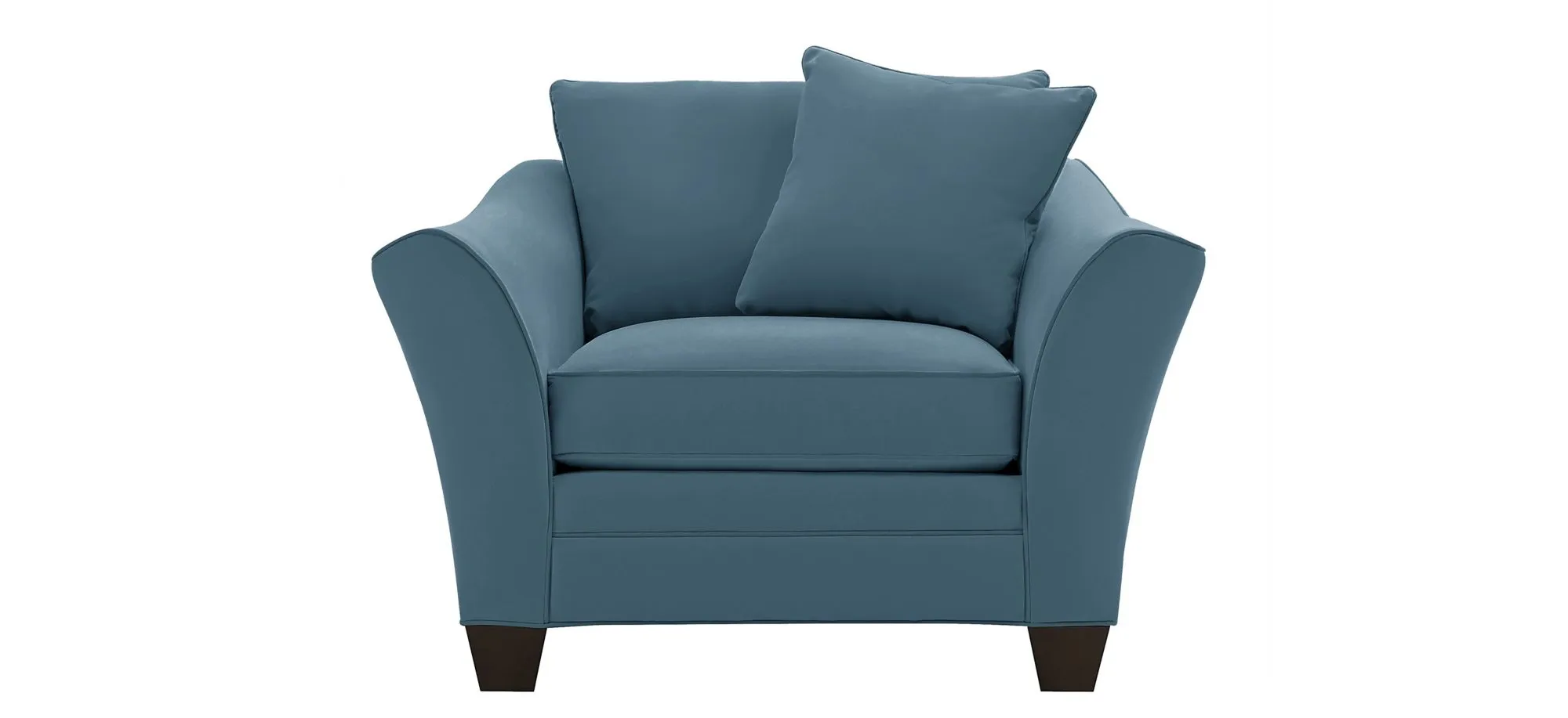 Briarwood Chair in Suede So Soft Indigo by H.M. Richards