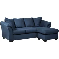 Whitman 2-pc. Sectional Sofa with Reversible Chaise in Blue by Ashley Furniture
