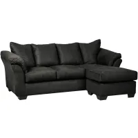 Whitman 2-pc. Sectional Sofa with Reversible Chaise in Black by Ashley Furniture