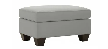Briarwood Microfiber Ottoman in Suede So Soft Platinum by H.M. Richards