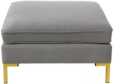 Stacy Ottoman in Linen Gray by Skyline