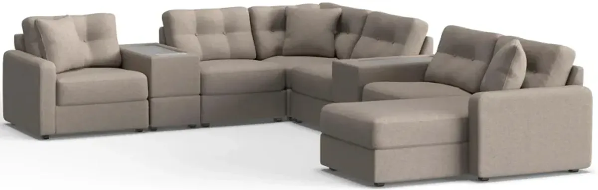 ModularOne 8-pc. Sectional w/One Power Console