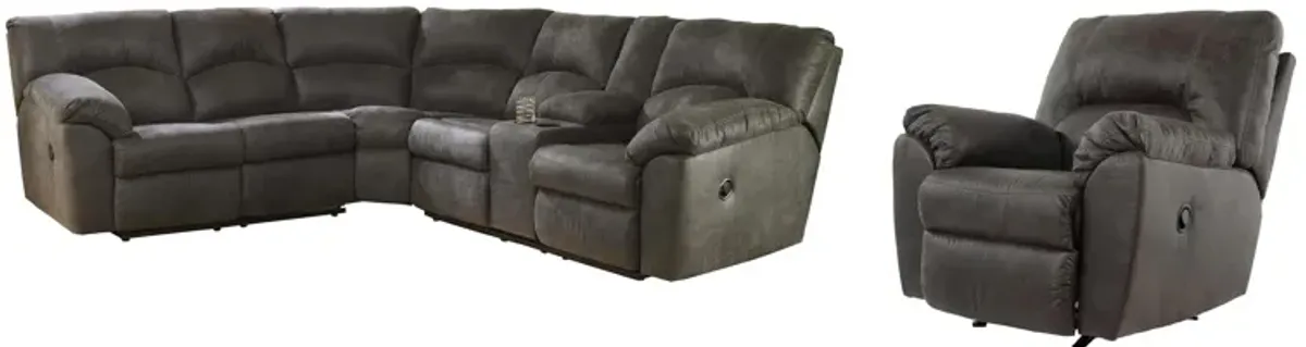 Tambo 2-pc. Sectional with Recliner