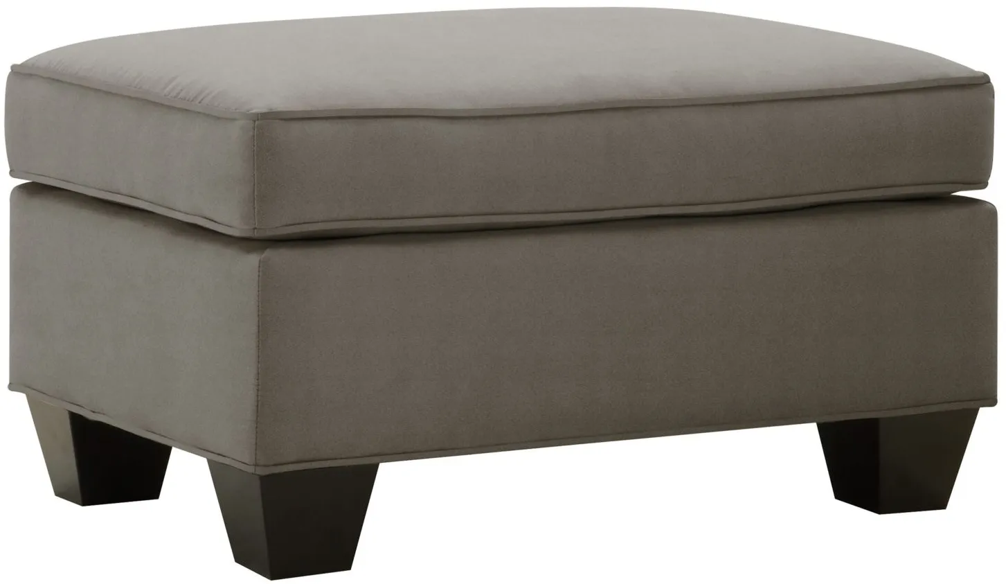 Briarwood Microfiber Ottoman in Suede So Soft Graystone by H.M. Richards