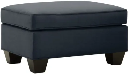 Briarwood Microfiber Ottoman in Suede So Soft Midnight by H.M. Richards
