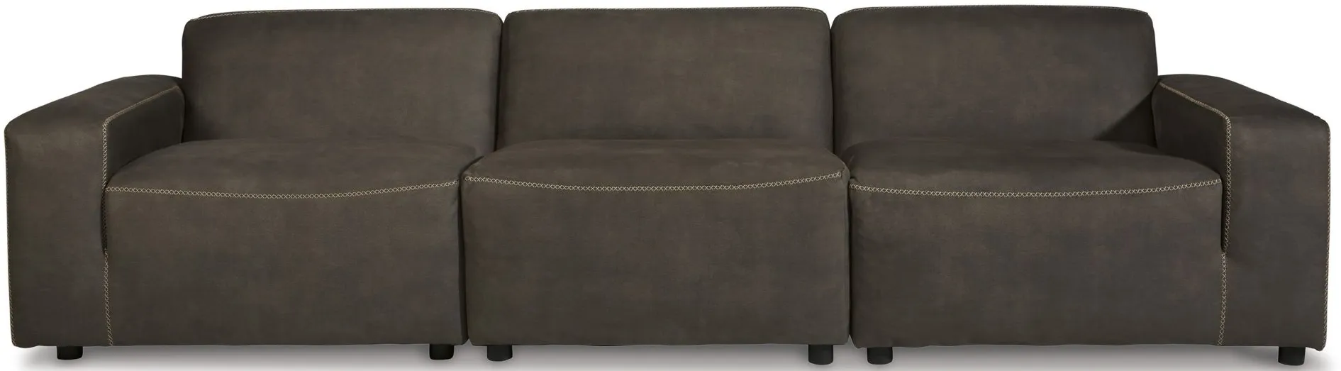 Allena 3-pc. Sectional Sofa in Gunmetal by Ashley Furniture