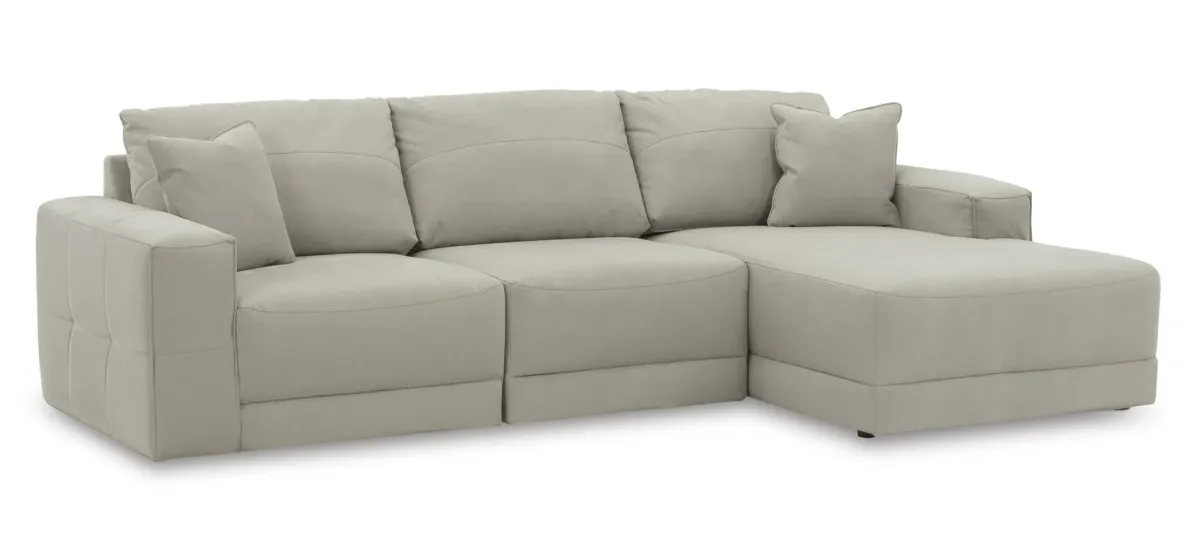 Next-Gen Gaucho 3-pc. Chaise Sectional in Gray by Ashley Furniture