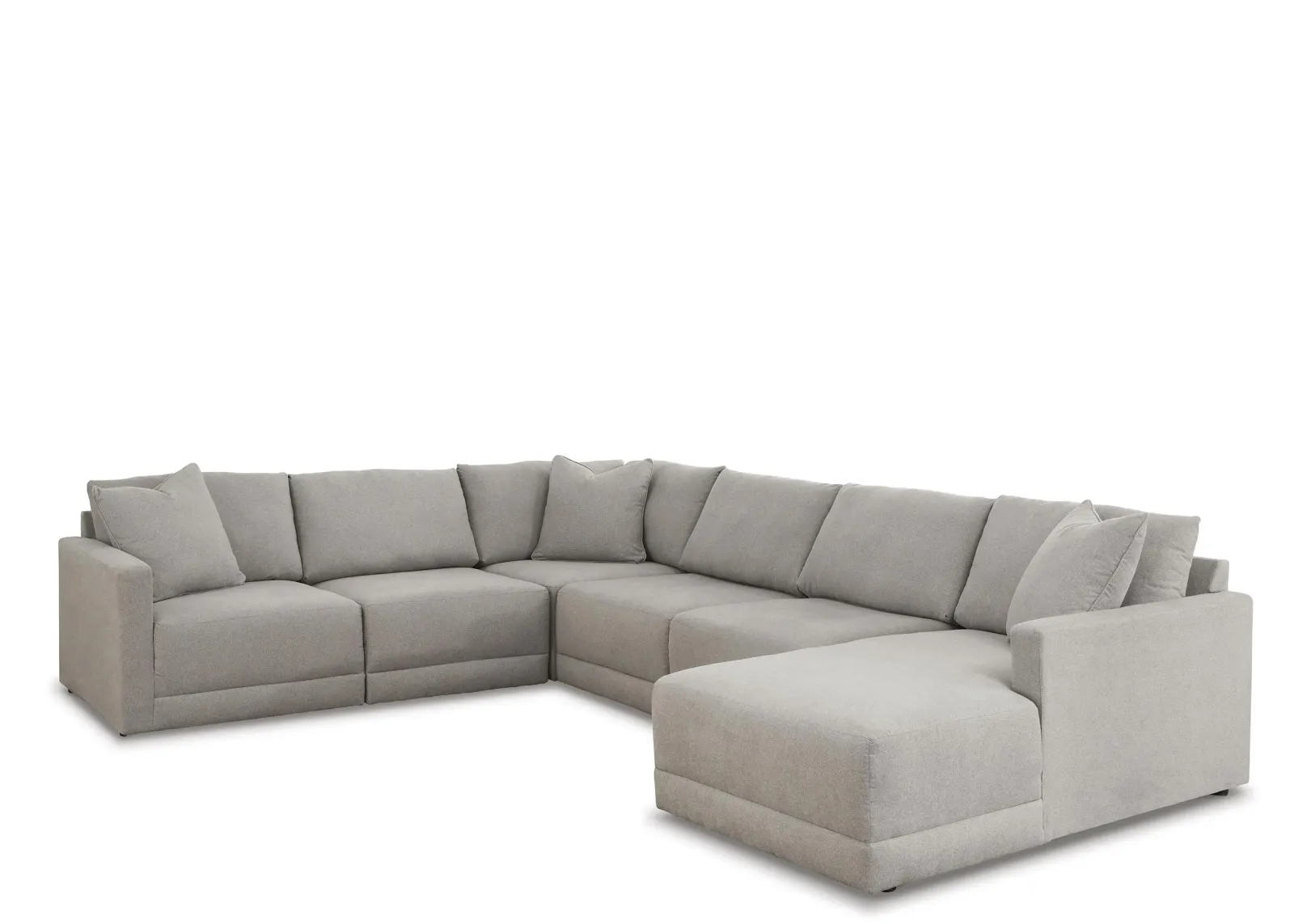 Katany 6-pc. Chaise Sectional in Shadow by Ashley Furniture