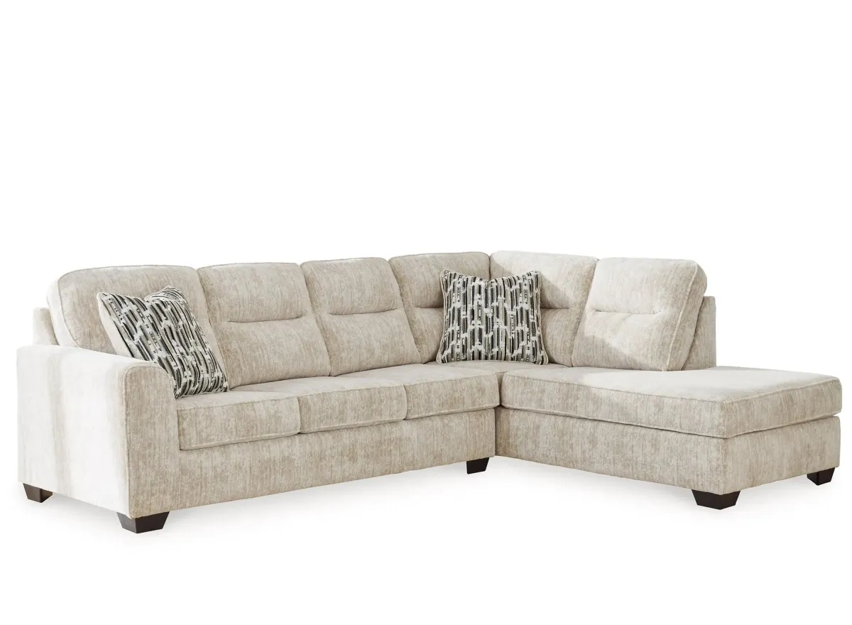 Lonoke 2-pc. Sectional with Chaise in Parchment by Ashley Furniture