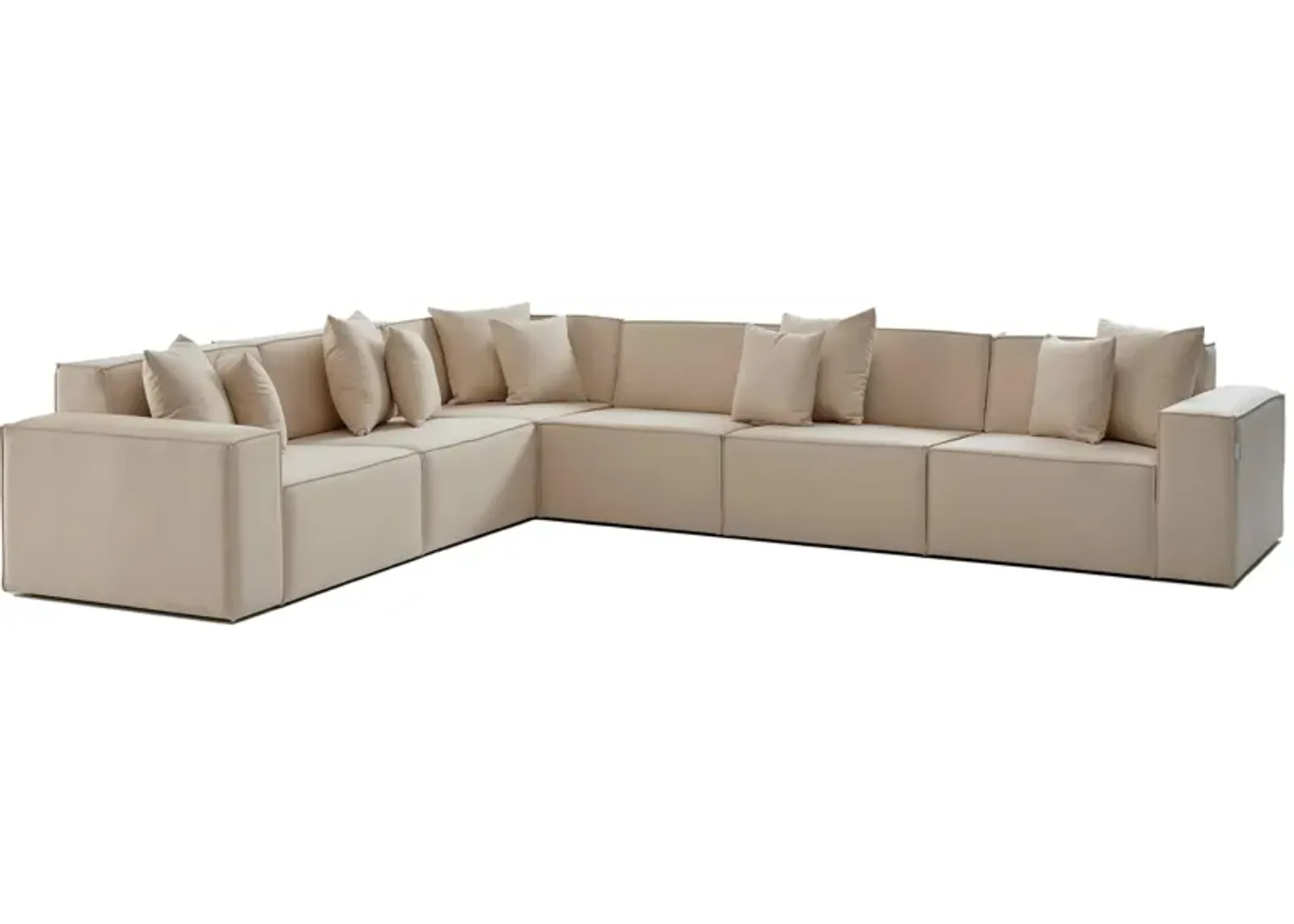 Daya 6-pc. Sectional Sofa with Ottoman