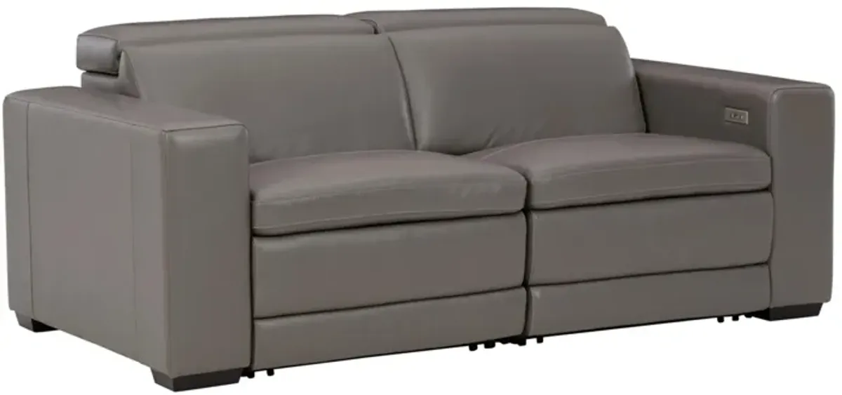 Texline 2-pc. Power Reclining Loveseat in Gray by Ashley Furniture