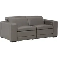 Texline 2-pc. Power Reclining Loveseat in Gray by Ashley Furniture