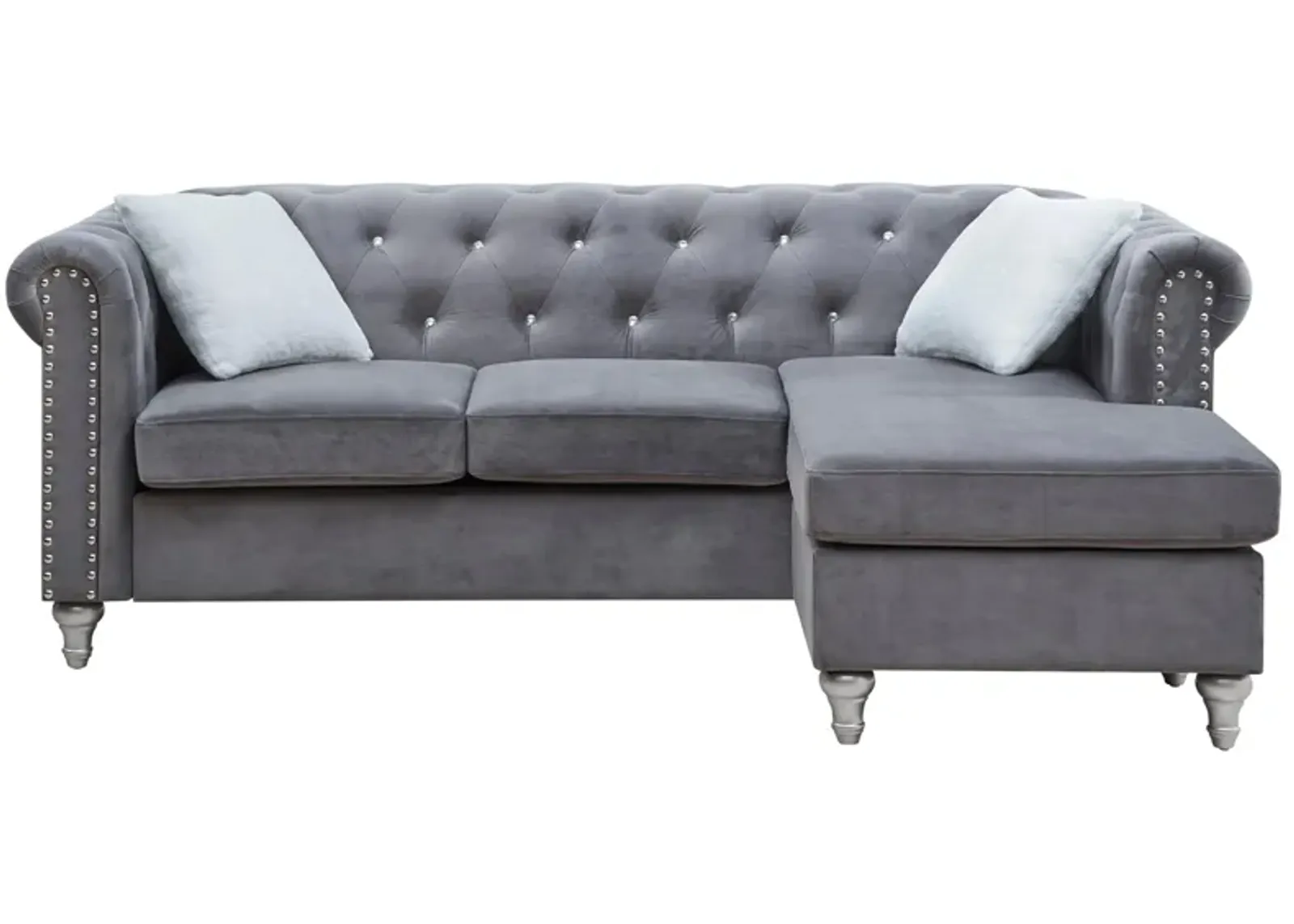 Raisa Sectional in Gray by Glory Furniture