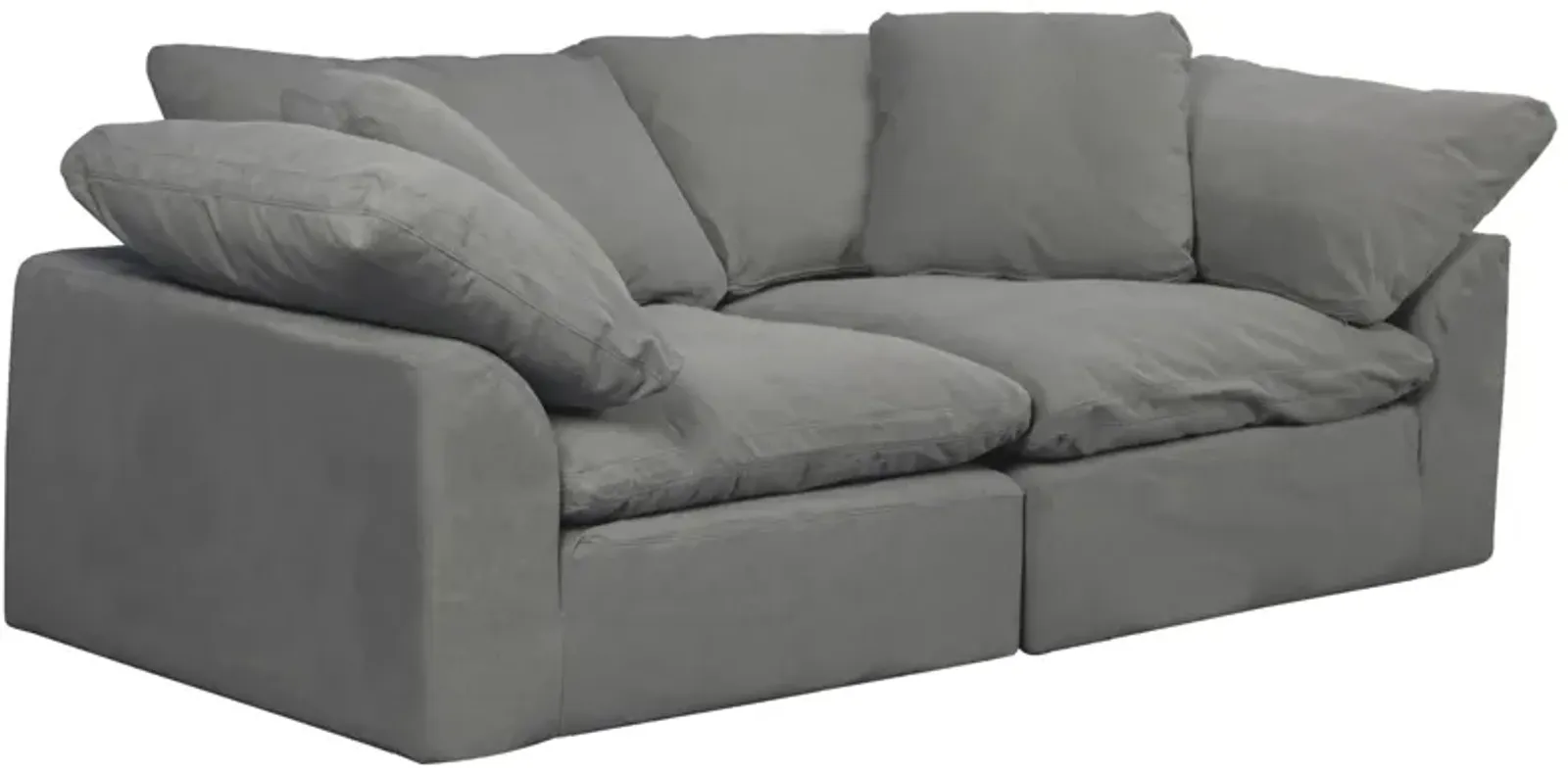 Puff Slipcover 2-pc.Sectional